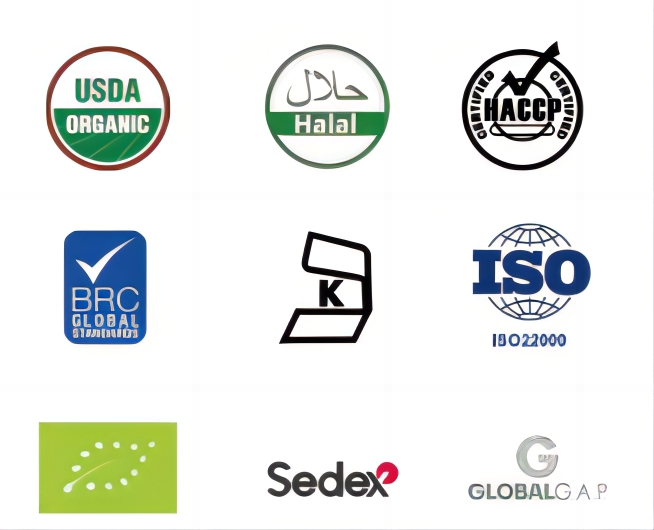 গরম পণ্য কারখানার দাম সাদা রঙ বিআরসি এইচএসিসিপি শংসাপত্র হিমশীতল শাকসবজি আইকিউএফ জৈব রসুন 6