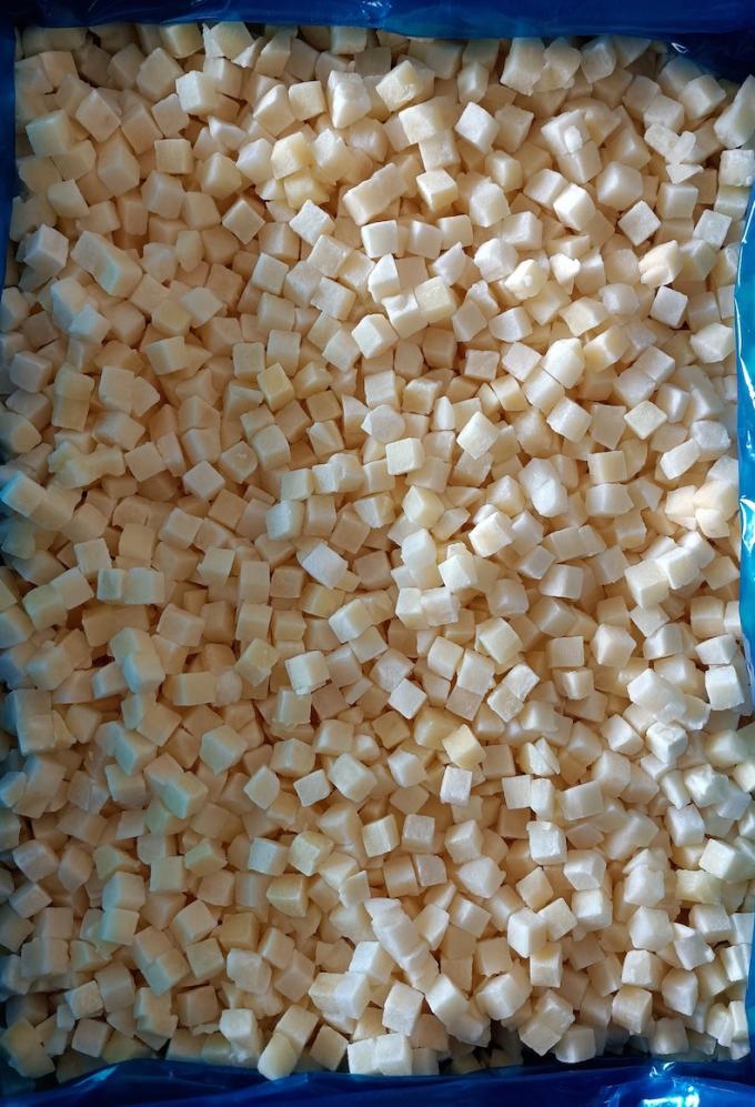 সার্টিফাইড কোয়ালিটি আইকিউএফ ফ্রোজেন আলু ডাইস, ফ্রোজেন সবজির পেশাদার প্রস্তুতকারক 4